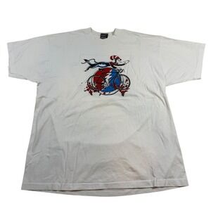 Vintage Grateful Dead Cat in the Hat Bike Roses‎ T-Shirt – 1994 RAGBRAI XL 50/50